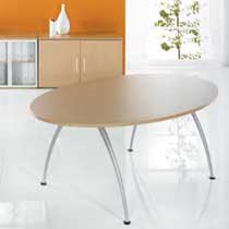 Oval shape boardroom table