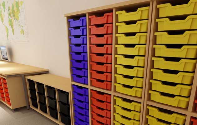 tray units for schools and colleges