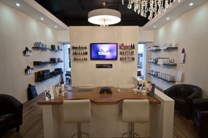 Nail bar featured in shop fit out in 